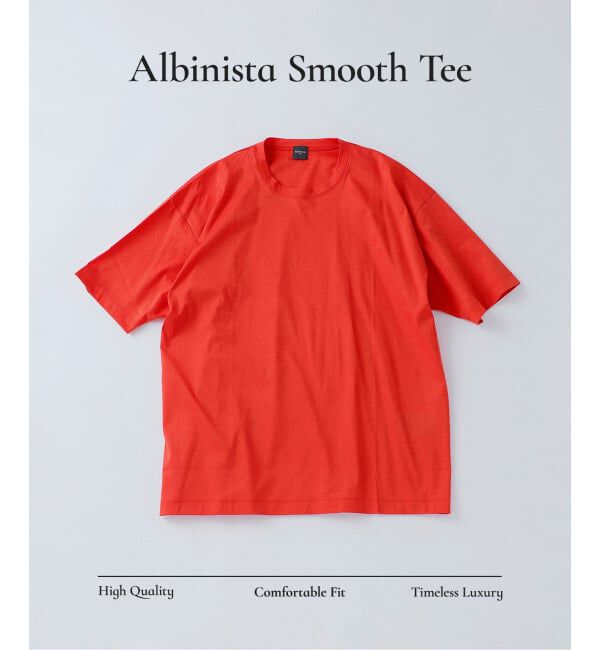 EDIFICE「《予約》アルビニスタ スムース Tシャツ」|Tシャツ・カットソー|オレンジ