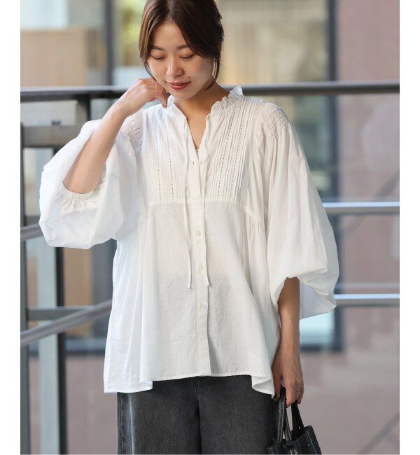 JOURNAL STANDARD relume「ボリュームスリーブコットンブラウス」|シャツ・ブラウス|ホワイト