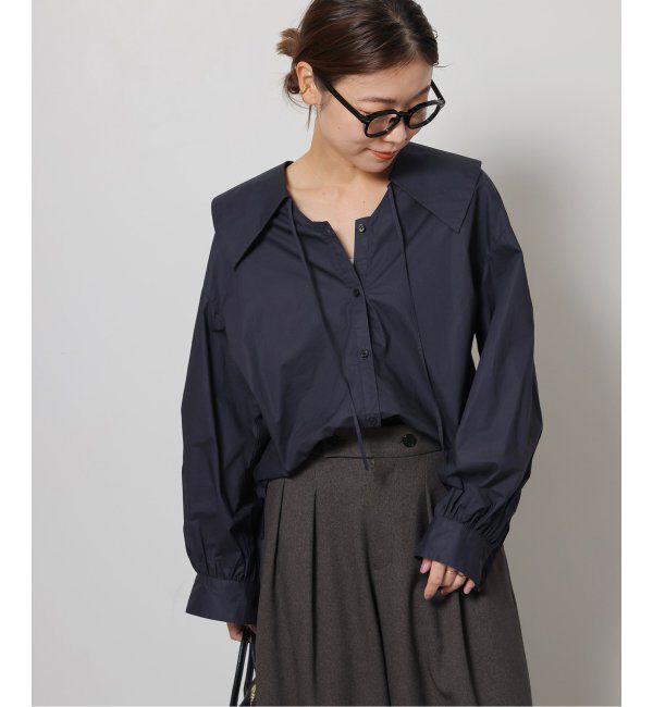 JOURNAL STANDARD relume「ビッグカラーブラウス」|シャツ・ブラウス|ネイビー