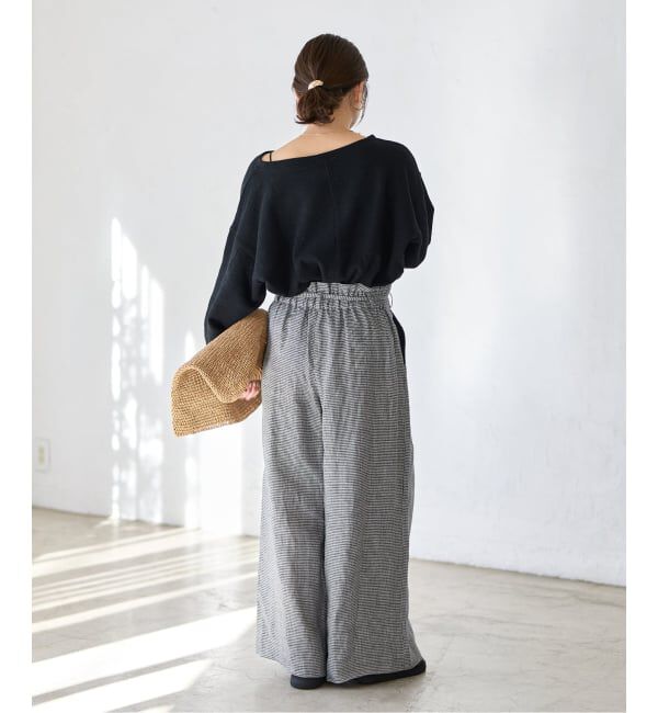 JOURNAL STANDARD「《予約》ゼフィールリネンベルテッドギャザーパンツ」|その他|