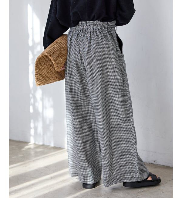 JOURNAL STANDARD「《予約》ゼフィールリネンベルテッドギャザーパンツ」|その他|