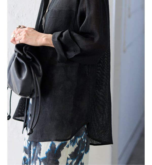 JOURNAL STANDARD「《予約》ゼフィールリネン2WAYメッシュシャツ」|シャツ・ブラウス|