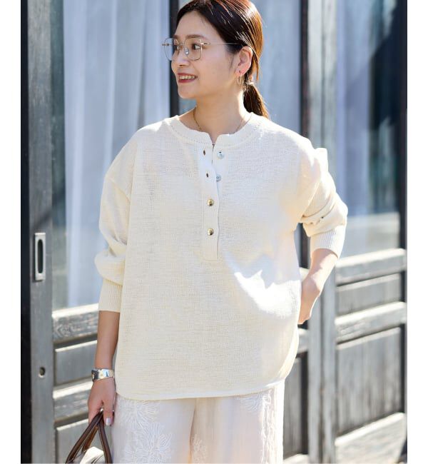 JOURNAL STANDARD「《予約》テープヤーンヘンリープルオーバー」|ニット・セーター|