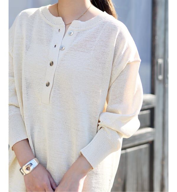 JOURNAL STANDARD「《予約》テープヤーンヘンリープルオーバー」|ニット・セーター|