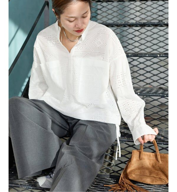 JOURNAL STANDARD「《予約》コットンキカレーススキッパーシャツ」|シャツ・ブラウス|