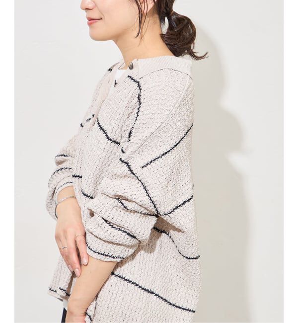 JOURNAL STANDARD「《予約》ペーパーヤーンMIXポロカラープルオーバー」|ニット・セーター|