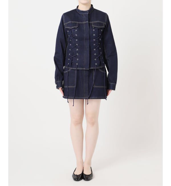 Oriens JOURNAL STANDARD「《予約》レースアップデニムジャケット」|デニムジャケット|