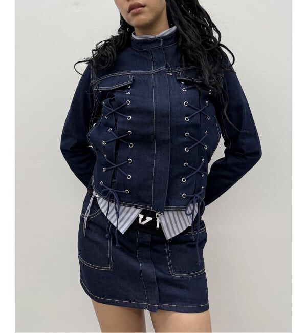 Oriens JOURNAL STANDARD「《予約》レースアップデニムジャケット」|デニムジャケット|