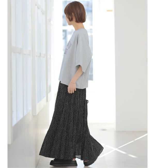 JOURNAL STANDARD relume「《予約》［26SS新作］コットンボイルクリンクルマーメイドスカート（ドット柄）」|スカート|