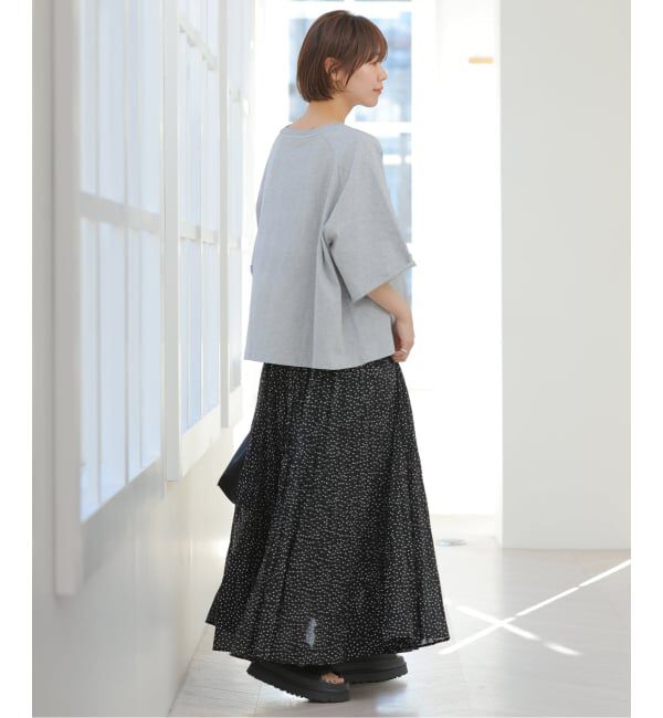 JOURNAL STANDARD relume「《予約》［26SS新作］コットンボイルクリンクルマーメイドスカート（ドット柄）」|スカート|