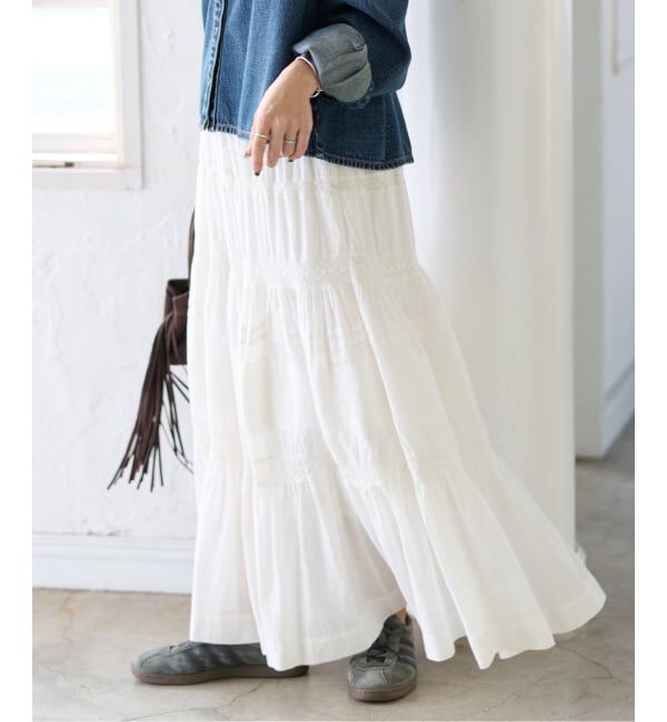 JOURNAL STANDARD「《予約》インドボイルレースティアードスカート」|スカート|