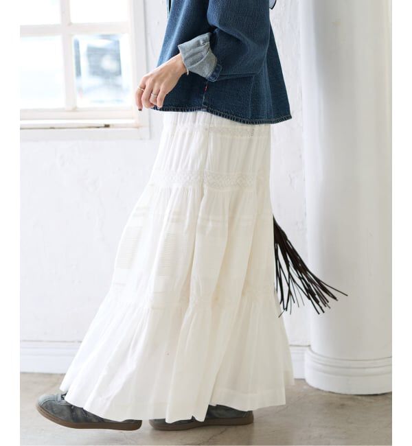 JOURNAL STANDARD「《予約》インドボイルレースティアードスカート」|スカート|