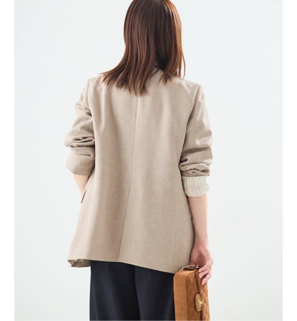 journal standard L'essage「《予約》リノオックス Vネックジャケット」|ノーカラージャケット|