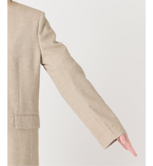 journal standard L'essage「《予約》リノオックス Vネックジャケット」|ノーカラージャケット|