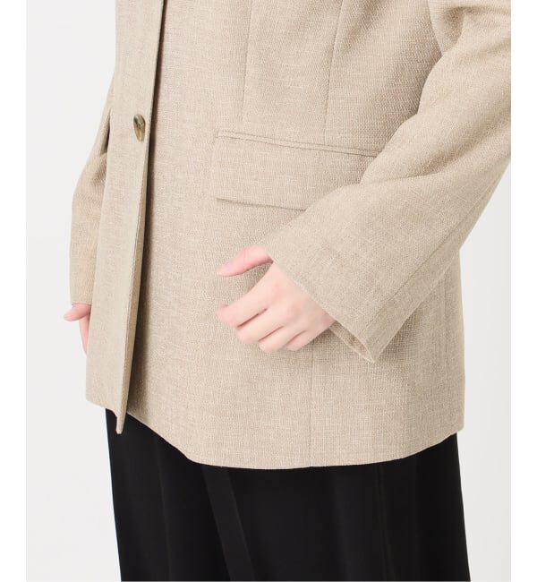 journal standard L'essage「《予約》リノオックス Vネックジャケット」|ノーカラージャケット|