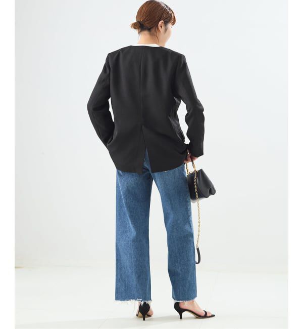 journal standard L'essage「《予約》リノオックス Vネックジャケット」|ノーカラージャケット|