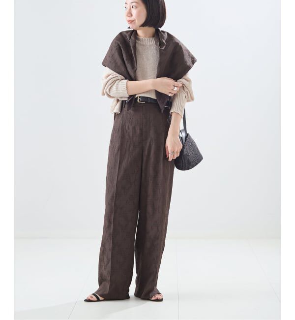 journal standard L'essage「《予約》IPEKERフラワー/ペイズリージャガード スカーフ付きパンツ」|その他|