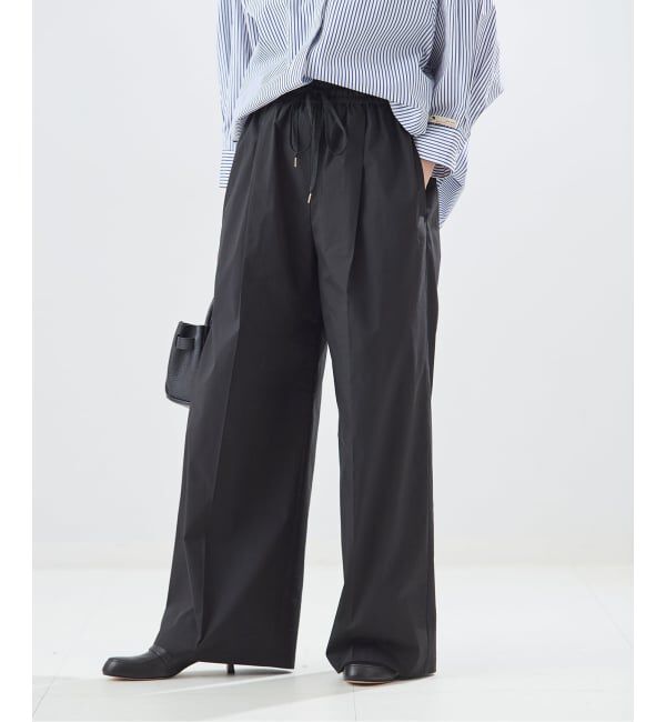 journal standard L'essage「《予約》タイプライターイージーワイドパンツ」|その他|ブラック
