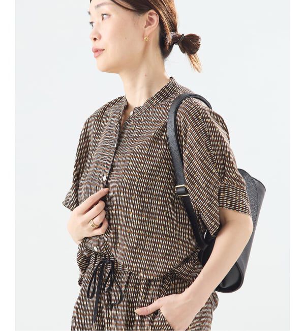 journal standard L'essage「《予約》【WEB限定カラーあり】DEVEAUX GOLDラメモノトーンシャツ」|シャツ・ブラウス|