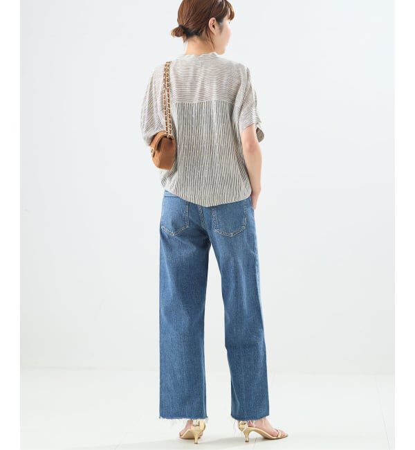 journal standard L'essage「《予約》【WEB限定カラーあり】DEVEAUX GOLDラメモノトーンシャツ」|シャツ・ブラウス|