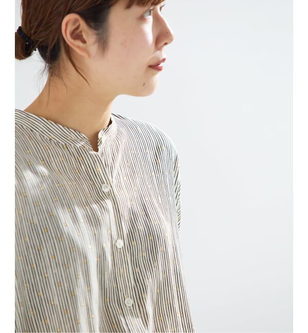 journal standard L'essage「《予約》【WEB限定カラーあり】DEVEAUX GOLDラメモノトーンシャツ」|シャツ・ブラウス|