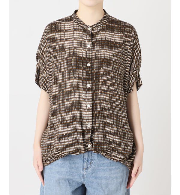 journal standard L'essage「《予約》【WEB限定カラーあり】DEVEAUX GOLDラメモノトーンシャツ」|シャツ・ブラウス|