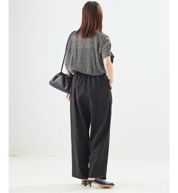 journal standard L'essage「《予約》【WEB限定カラーあり】DEVEAUX GOLDラメモノトーンシャツ」|シャツ・ブラウス|