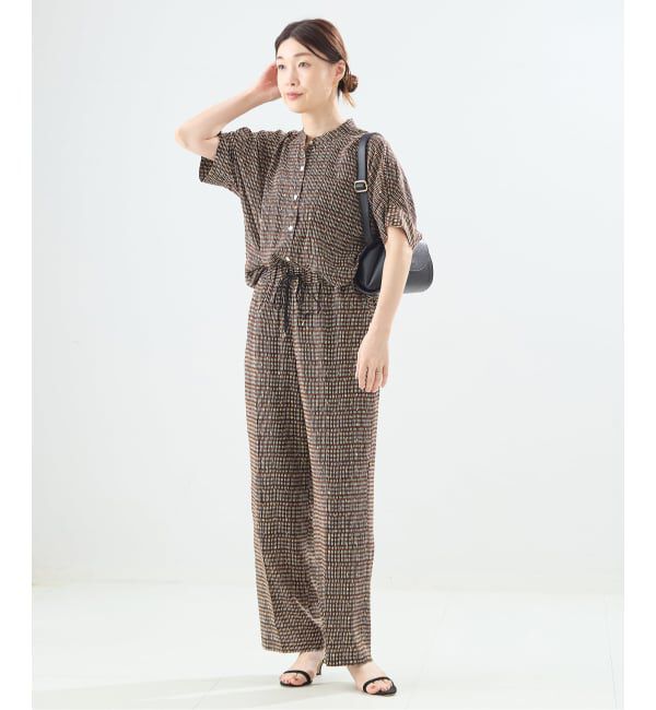 journal standard L'essage「《追加予約》【WEB限定カラーあり】DEVEAUX GOLDラメモノトーンイージーパンツ」|その他|