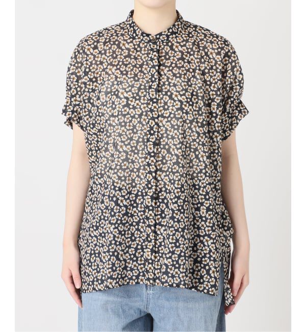 journal standard L'essage「《予約》DEVEAUXフラワー&チェック/無地タックスリーブシャツ」|シャツ・ブラウス|