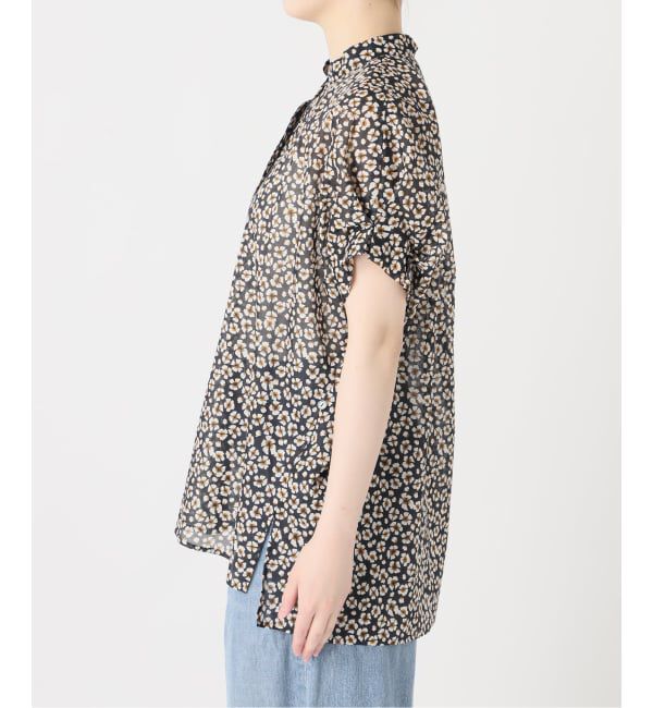 journal standard L'essage「《予約》DEVEAUXフラワー&チェック/無地タックスリーブシャツ」|シャツ・ブラウス|