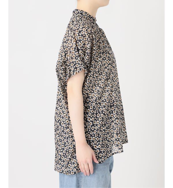 journal standard L'essage「《予約》DEVEAUXフラワー&チェック/無地タックスリーブシャツ」|シャツ・ブラウス|