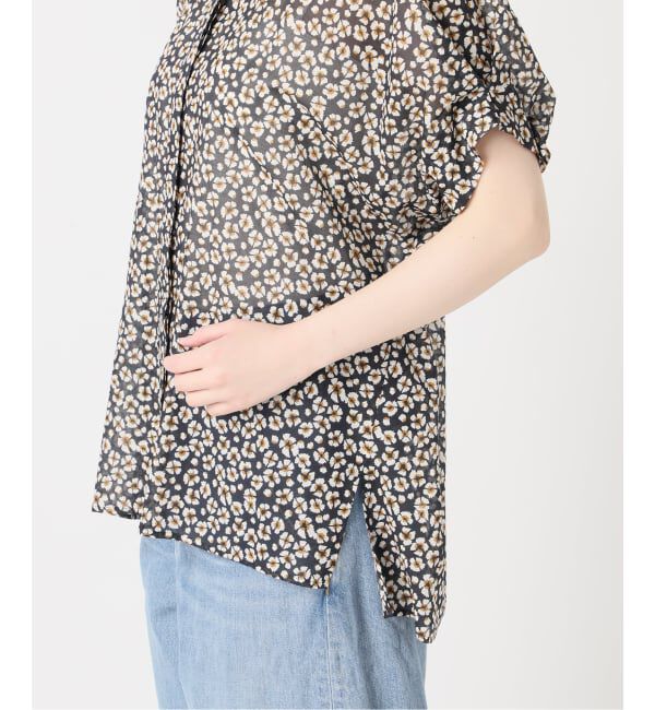 journal standard L'essage「《予約》DEVEAUXフラワー&チェック/無地タックスリーブシャツ」|シャツ・ブラウス|