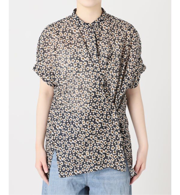 journal standard L'essage「《予約》DEVEAUXフラワー&チェック/無地タックスリーブシャツ」|シャツ・ブラウス|