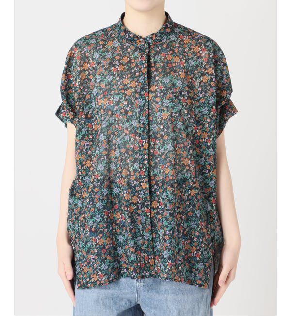 journal standard L'essage「《予約》DEVEAUXフラワー&チェック/無地タックスリーブシャツ」|シャツ・ブラウス|