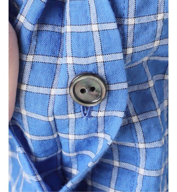 journal standard L'essage「《予約》DEVEAUXフラワー&チェック/無地タックスリーブシャツ」|シャツ・ブラウス|