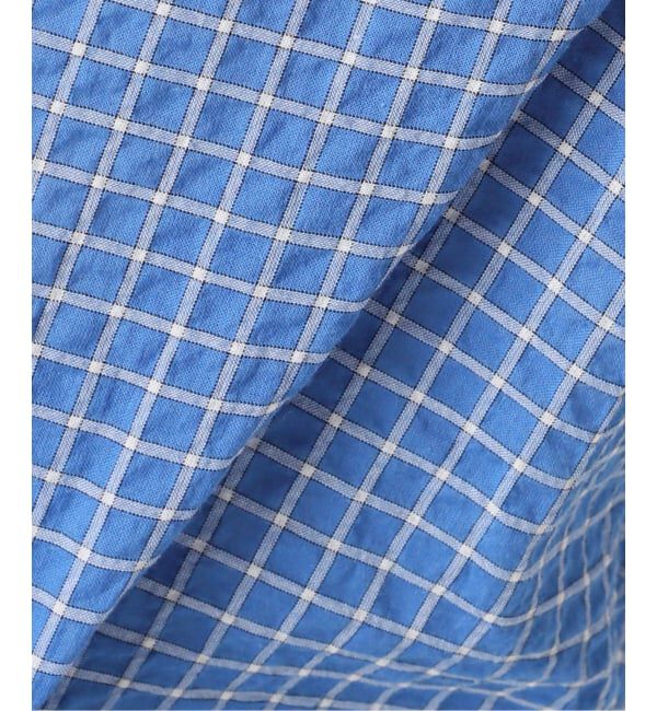 journal standard L'essage「《予約》DEVEAUXフラワー&チェック/無地タックスリーブシャツ」|シャツ・ブラウス|