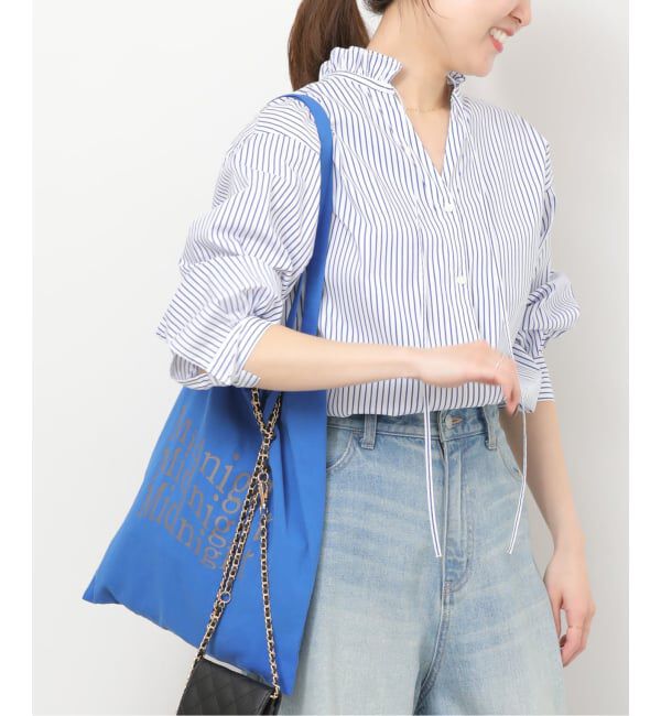 JOURNAL STANDARD relume「《予約》ハイカウントストライプスタンドカラー2way」|シャツ・ブラウス|