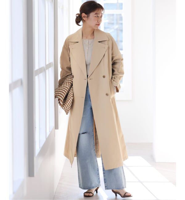 JOURNAL STANDARD relume「《追加予約 / 新色 / 洗濯機洗い可》コットンナイロンライトトレンチコート」|トレンチコート|