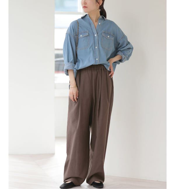 JOURNAL STANDARD relume「《予約》［26SS新作］リネンミックスリラックスカーブパンツ」|その他|