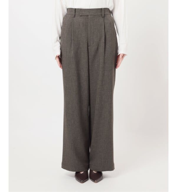 JOURNAL STANDARD relume「《予約》［26SS新作 / 防シワ］メランジドビータックパンツ」|スラックス|