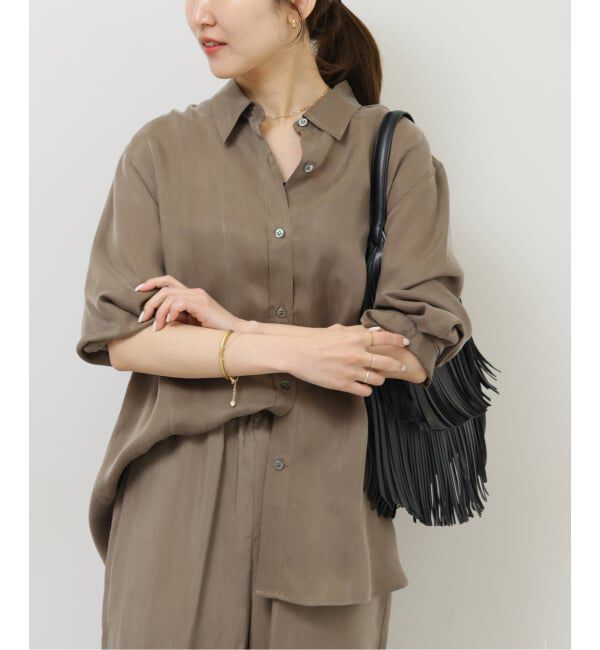 JOURNAL STANDARD relume「《予約》［26SS新作］キュプラオーバーサイズシャツ」|シャツ・ブラウス|