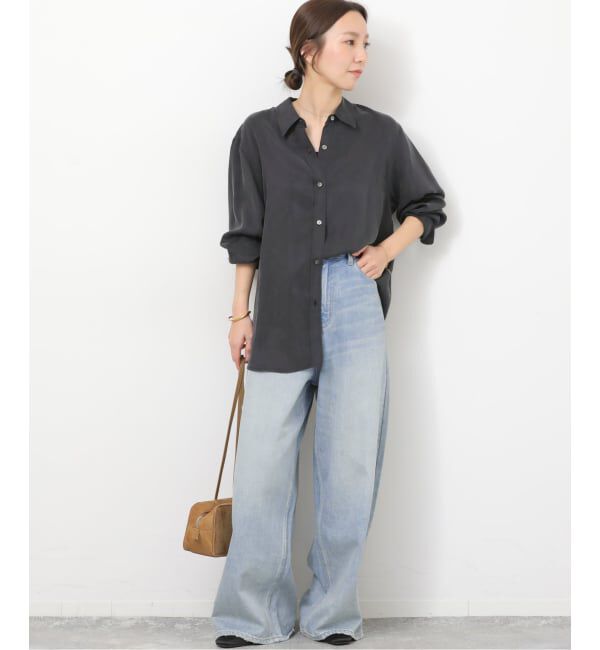 JOURNAL STANDARD relume「《予約》［26SS新作］キュプラオーバーサイズシャツ」|シャツ・ブラウス|