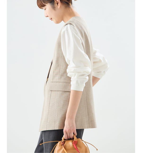 journal standard L'essage「《予約》リノオックス ノーカラーベスト」|ダウンベスト・ベスト|