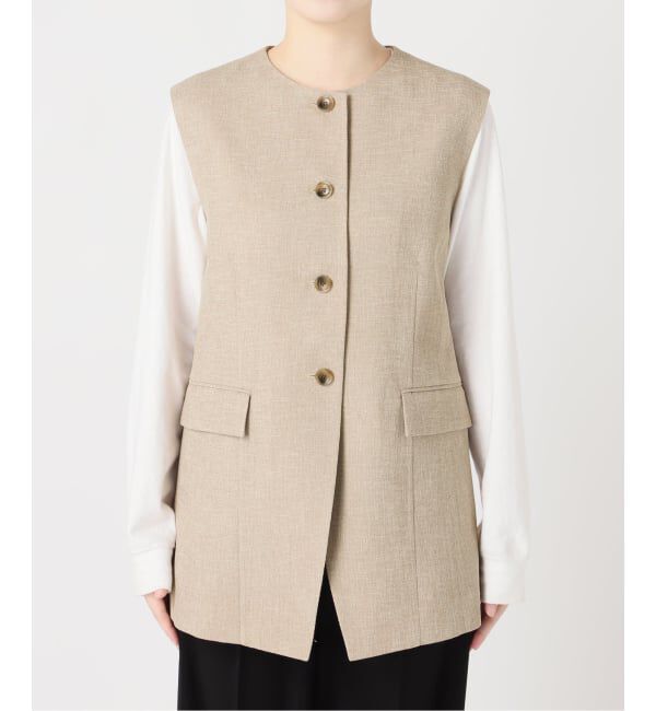 journal standard L'essage「《予約》リノオックス ノーカラーベスト」|ダウンベスト・ベスト|