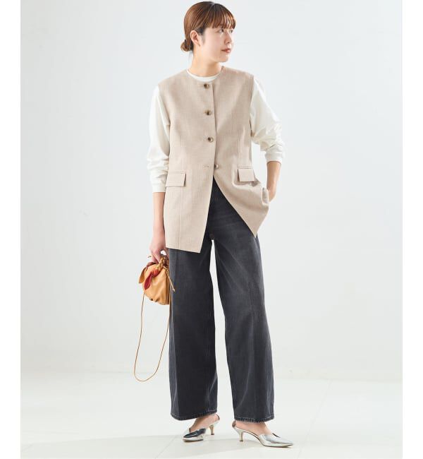 journal standard L'essage「《予約》リノオックス ノーカラーベスト」|ダウンベスト・ベスト|