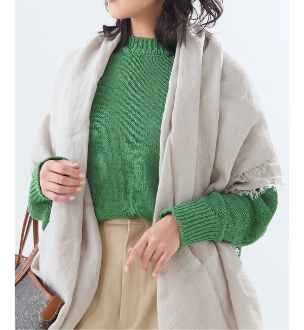 journal standard L'essage「《予約》コットンTAPEワイドプルオーバー」|ニット・セーター|グリーン