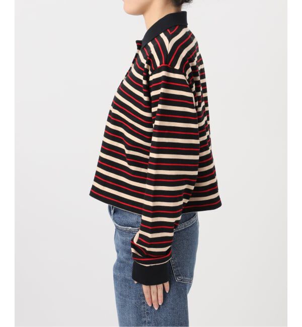 journal standard L'essage「《予約》マルチボーダーロングスリーブポロシャツ」|Tシャツ・カットソー|