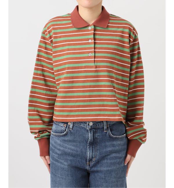 journal standard L'essage「《予約》マルチボーダーロングスリーブポロシャツ」|Tシャツ・カットソー|
