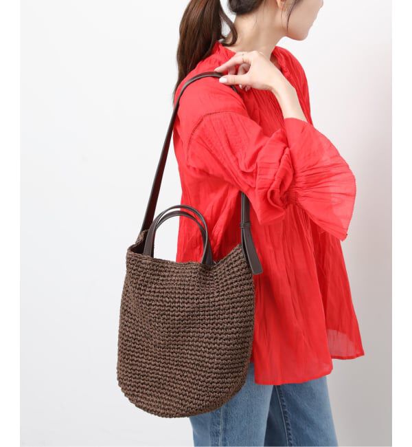 JOURNAL STANDARD relume「《予約》［26SS新作］RELUME ペーパーラウンドトート」|トートバッグ|ブラウン