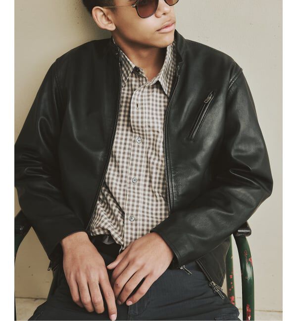 JOURNAL STANDARD「《予約》ウォッシュ シープ レザー シングル ライダース」|ライダースジャケット|